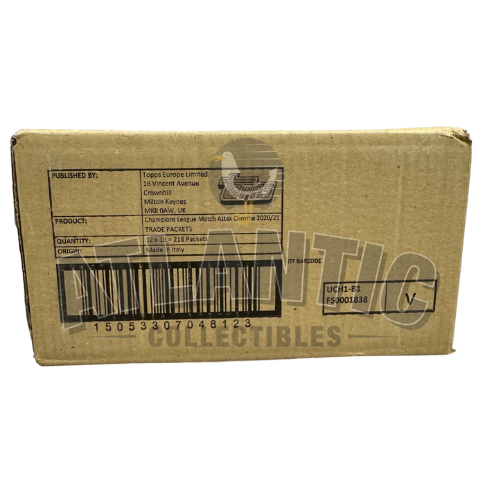 2020-21 Topps Chrome UEFA Champions League Match Attax Hobby Box
