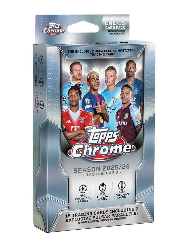 2025-26 Topps Chrome UEFA Club Competitions - Hanger Box