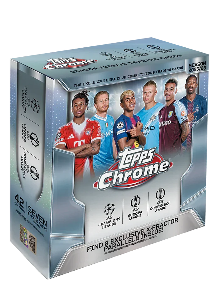 2025-26 Topps Chrome UEFA Club Competitions - Mega Box