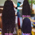 26 inch 4x4 glueless deep curly human hair wig with transparent lace closure, ready-to-wear natural human hair wig.