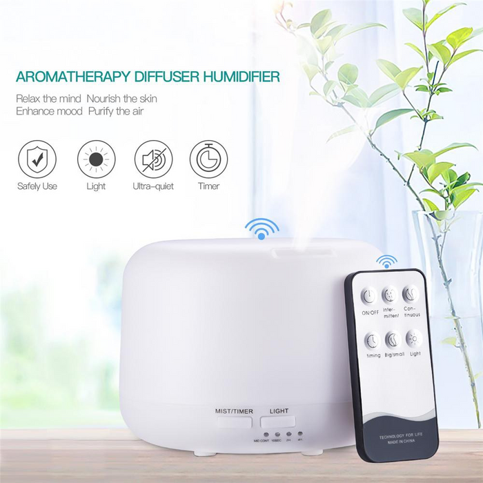 7 LED Color Light Air Humidifier with Remote Control (C09)