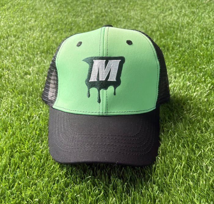 Trucker Hat - Lime - Drip M Logo