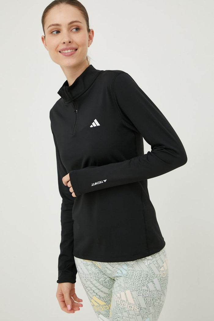 Adidas Techfit Women's Long Sleeve Quarter Zip Training Top HD8935