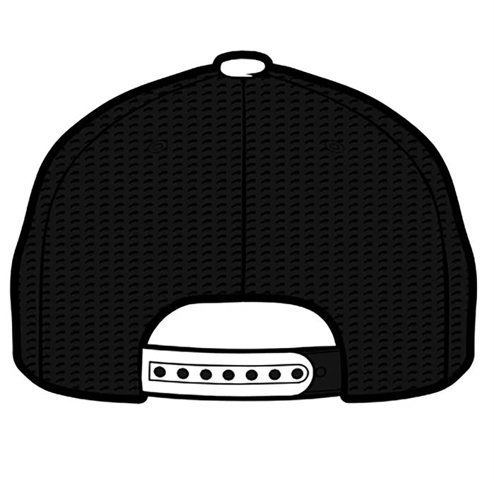 Adjustable Mesh Back Hat- Primary Logo - Black/White
