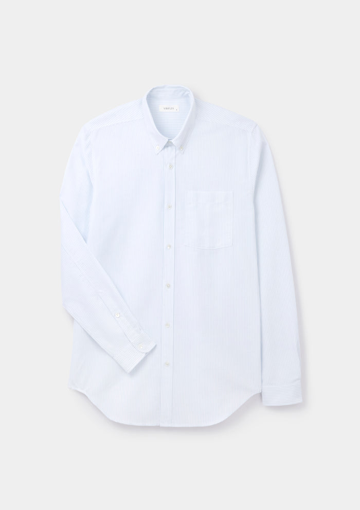 Air Blue Stripe Button-Down Shirt, Collar Shirt - SIRPLUS