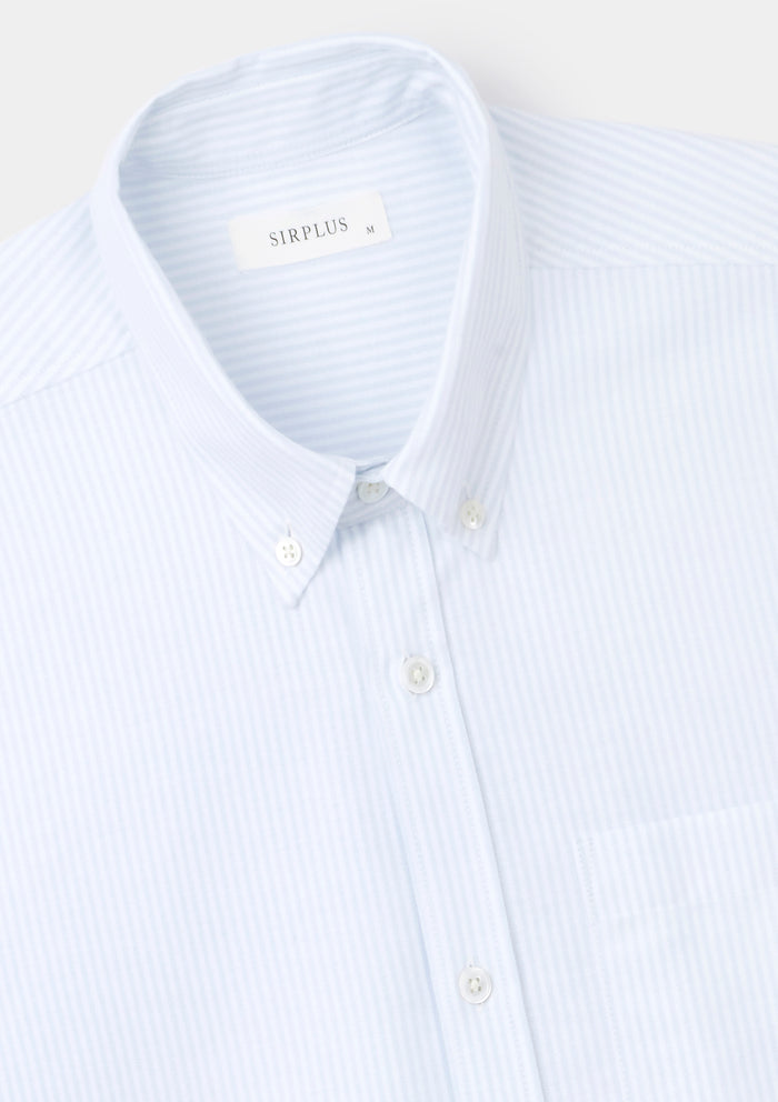 Air Blue Stripe Button-Down Shirt, Collar Shirt - SIRPLUS