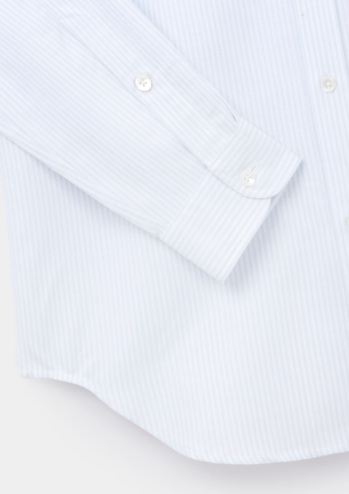 Air Blue Stripe Button-Down Shirt, Collar Shirt - SIRPLUS
