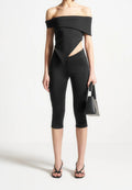 angled-hem-bardot-top-black