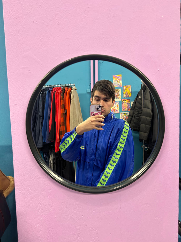 Arena Blue and Neon Green Windbreaker