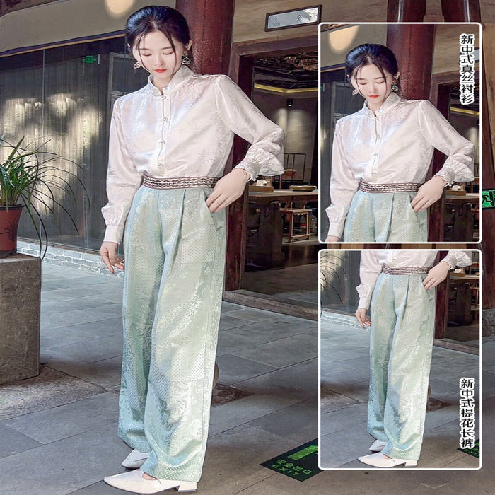 White shirt green pants / 2xl recommended for those under 140 catties