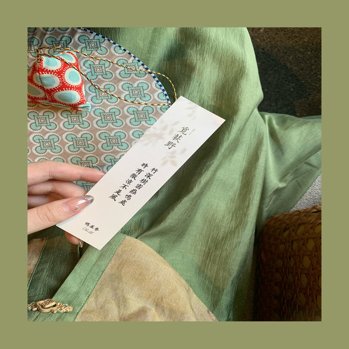 Superficial Lyrical Poetry Xuan Su Classical Set Linen French Dress image 3