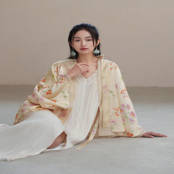 Double sided three dimensional jacquard silk fabric Lyocell organza new Chinese style jacket image 4