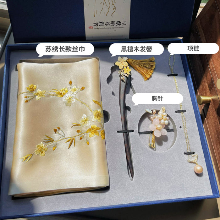 Golden camellia four piece set