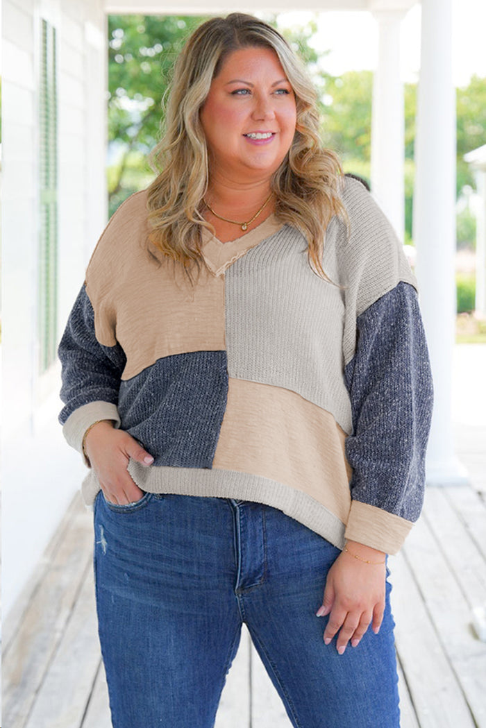 Ashleigh Bleu - Haut Texturé Colorblock -A WOMAN WE LOVE