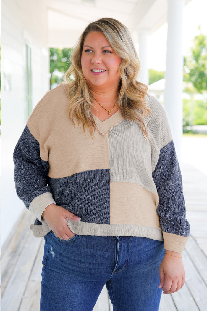 Ashleigh Bleu - Haut Texturé Colorblock -A WOMAN WE LOVE