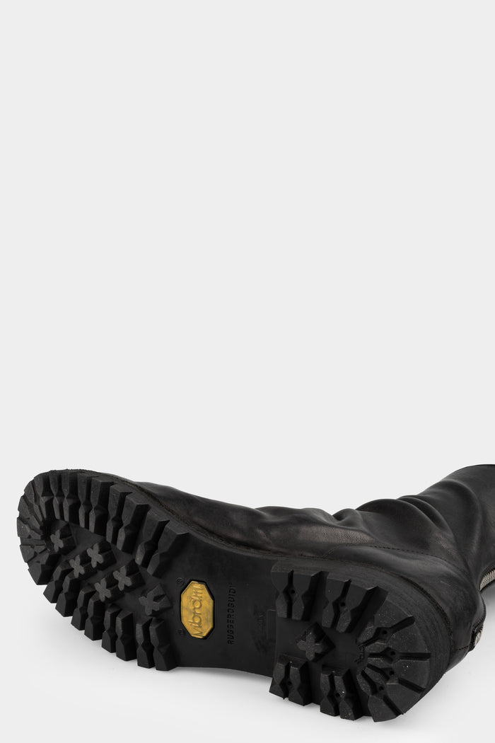 Guidi 788VX - Back zip high top boots, Black / Horse Full Grain