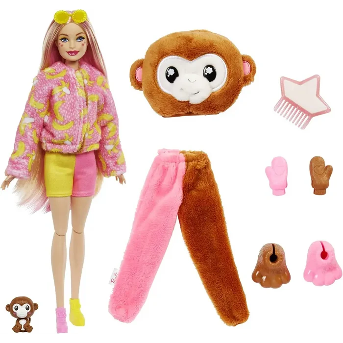 Barbie Cutie Reveal Monkey Themed Doll