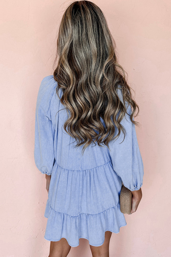 Beau Blue - Mini-robe en-A WOMAN WE LOVE