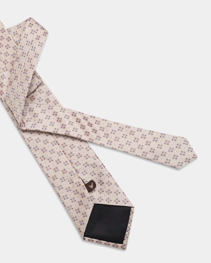 Beige Jacquard Tie - Beirut