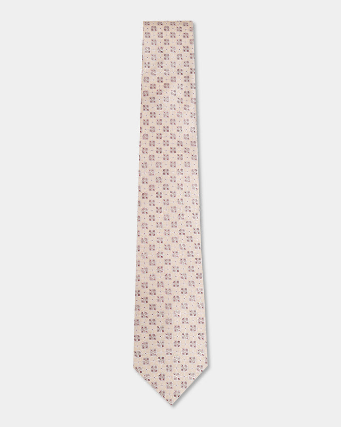 Beige Jacquard Tie - Beirut