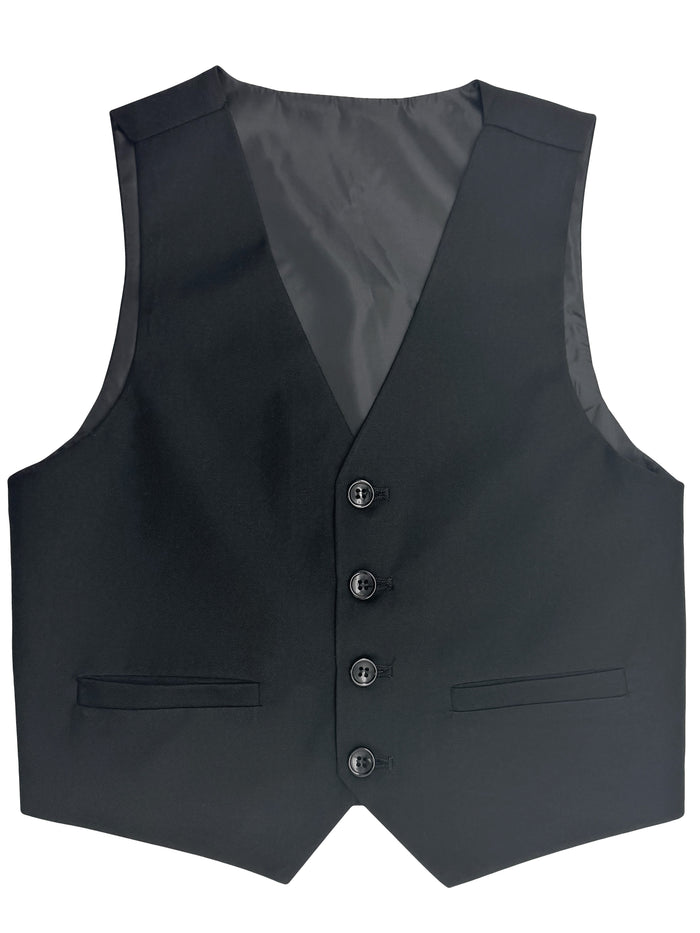 Bingo 5ZS Black Comfort Stretch Waistcoat - Youthwear
