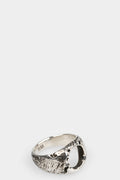 Enris Mars | Black diamonds crater ring