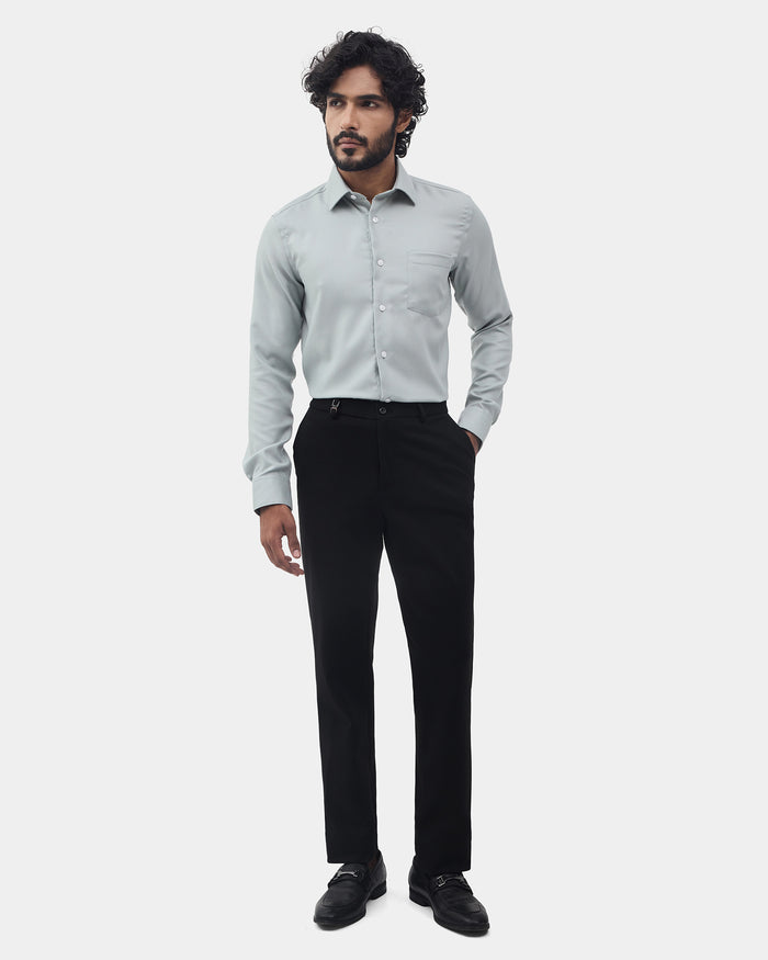 Black Solid Formal Trouser - Barry