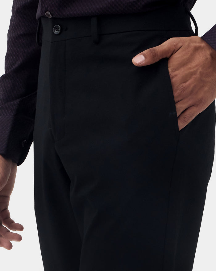 Black Solid Formal Trouser - Travis