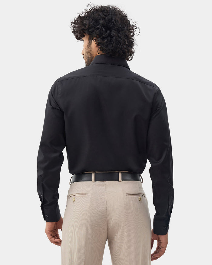Black Solid Shirt - Dawn