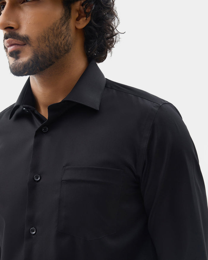 Black Solid Shirt - Dawn