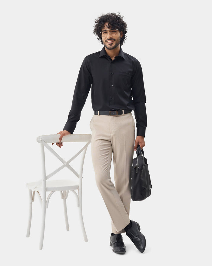 Black Solid Shirt - Dawn