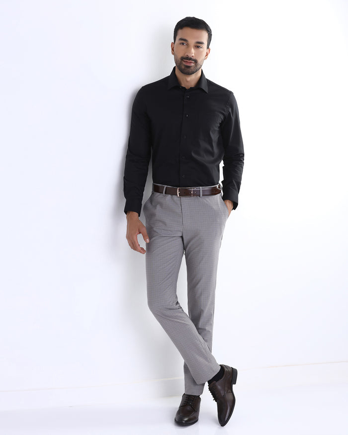 Black Staples Dobby Formal Shirts - Bernard