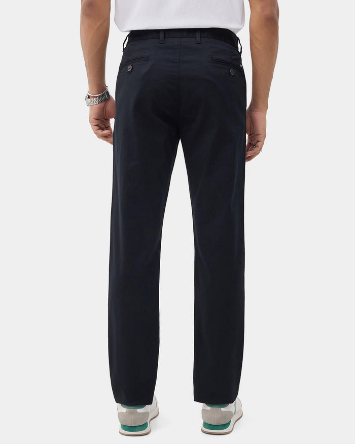 Black Textured Khakis - Kimon