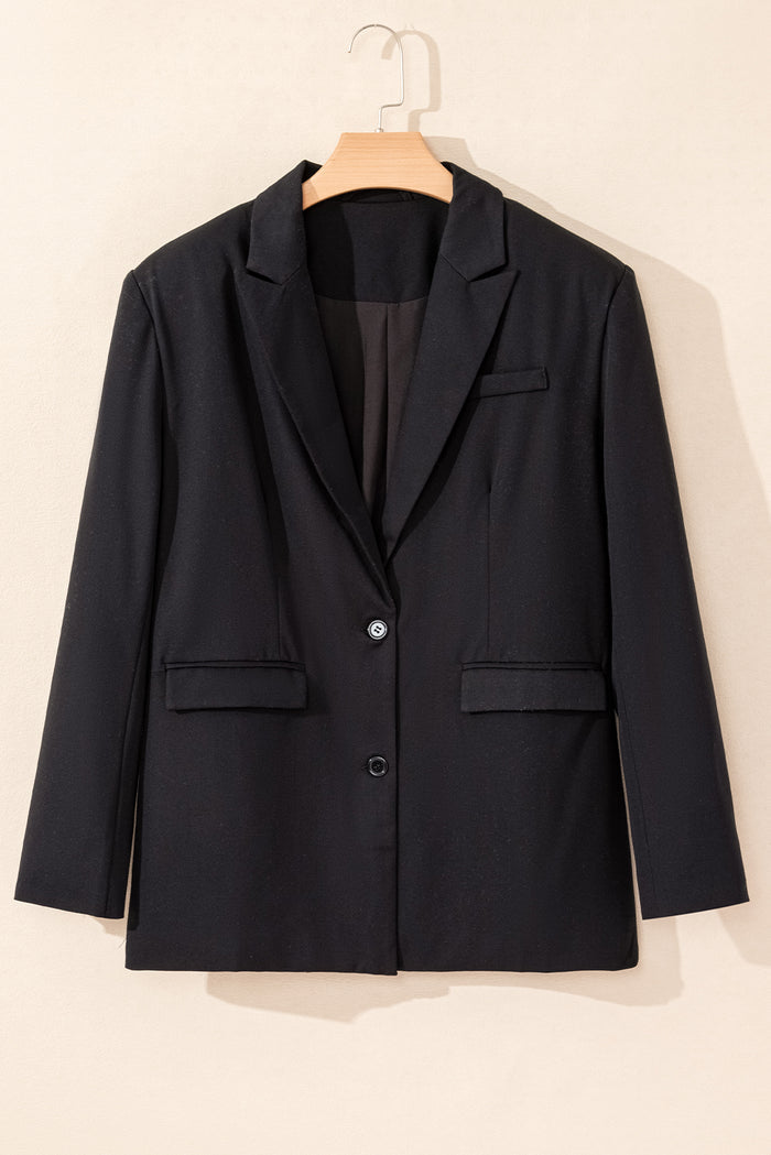 Blazer boutonné noir -A WOMAN WE LOVE