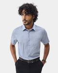 Blue Printed Shirt - Microbus