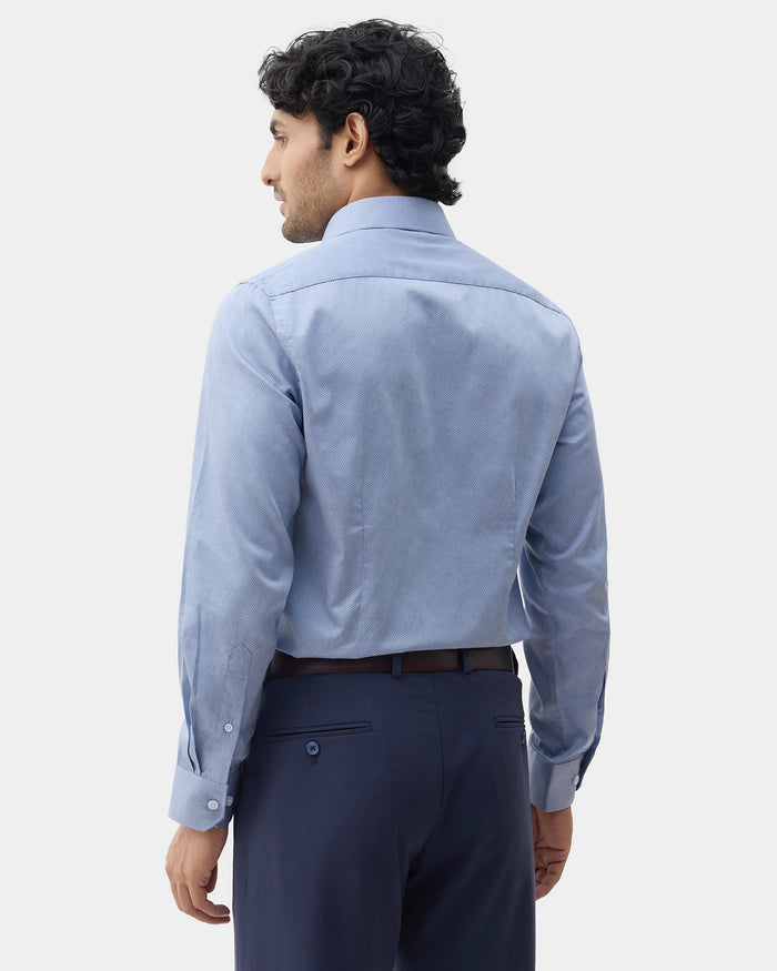Blue Printed Shirt - Microbus