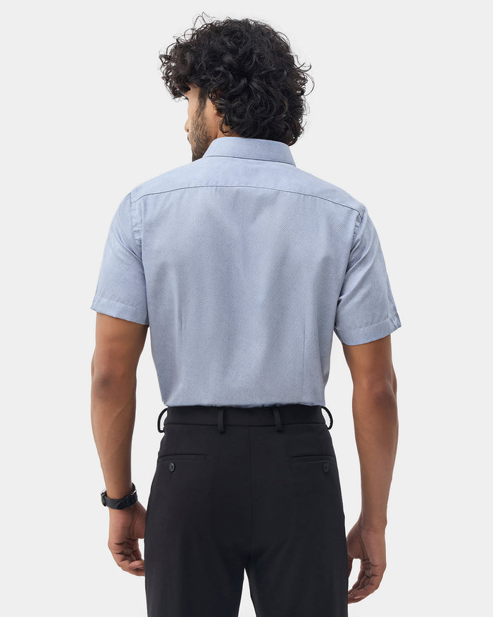 Blue Printed Shirt - Microbus