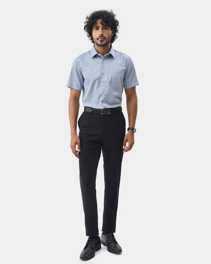 Blue Printed Shirt - Microbus