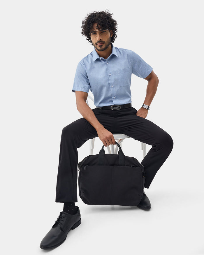 Blue Printed Shirt - Microbus