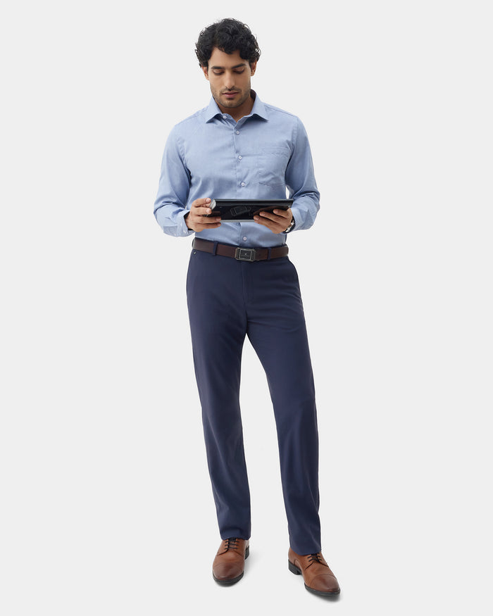 Blue Printed Shirt - Microbus