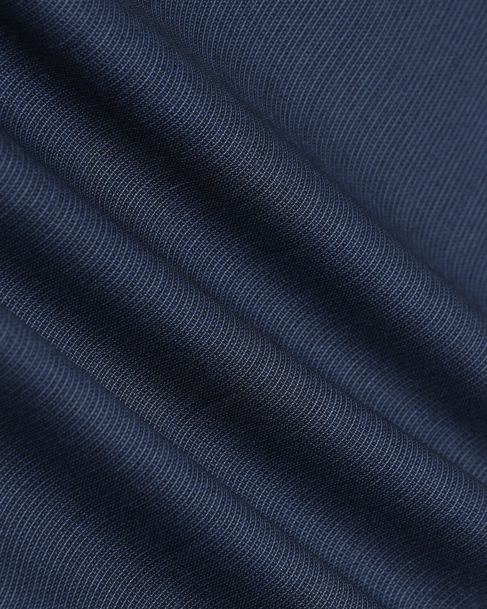 Blue Textured Formal Trouser - Benzous