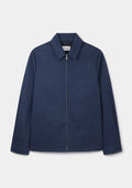 Blueberry Cotton Linen Zip Jacket, Zip Jacket - SIRPLUS