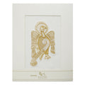Book of Kells Irish Linen Saint John White