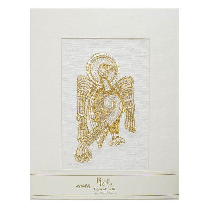 Book of Kells Irish Linen Saint John White