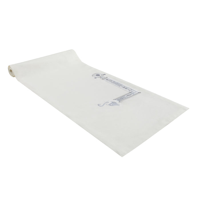 Book of Kells Semita Table Runner Irish Linen White