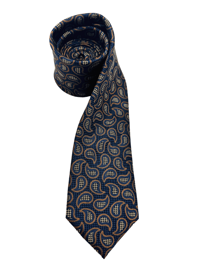 Bowery Bronze Paisley Silk Tie