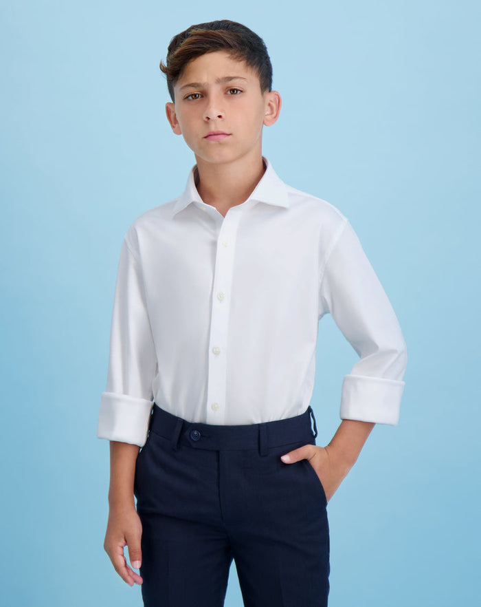 Boys Knit Stretch Shirt