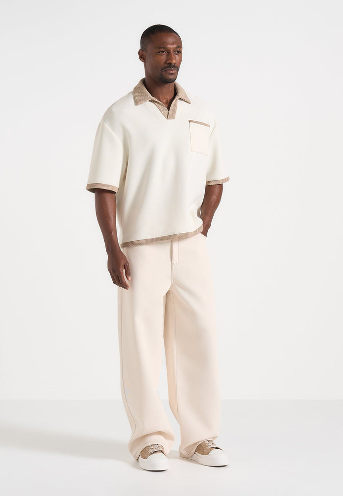 brice-boxy-crochet-detail-polo-shirt-cream