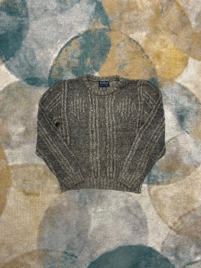 Brown and Beige Heavy Knit