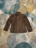 Brown Distressed Cowboy Leather Jacket